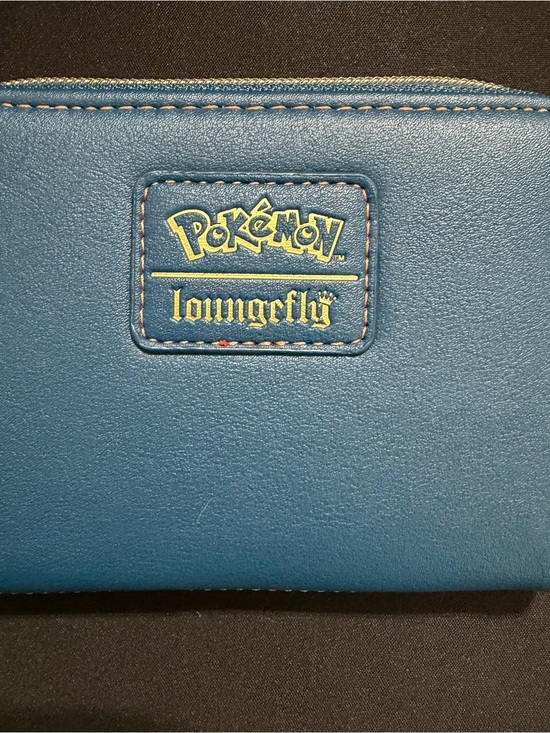 Loungefly Pokémon Mini Backpack in Blue with Orange Accent with matching wallet main image 9